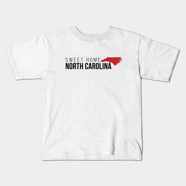 Sweet Home North Carolina Kids T-Shirt by Novel_Designs